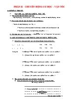 Chuyên đề Bồi dưỡng học sinh giỏi môn Vật lý 9 - Phần chuyển động cơ học - Vận tốc